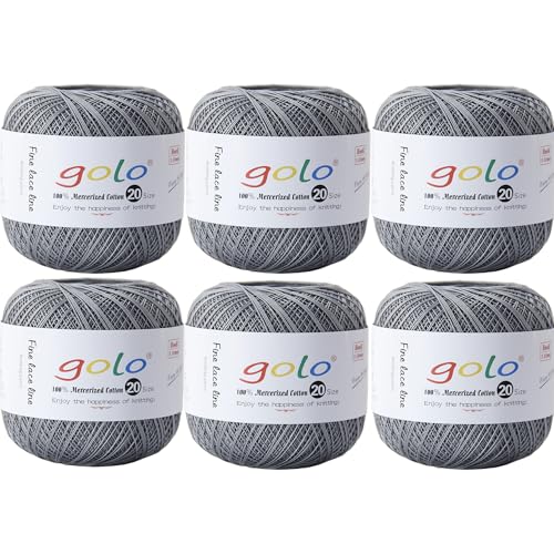 golo Häkelgarn 20 für 6 Bälle handgestricktes Häkelgarn Gewinde häkeln golo Häkelgarn 20 für 6 Bälle handgestricktes Häkelgarn Gewinde häkeln von golo