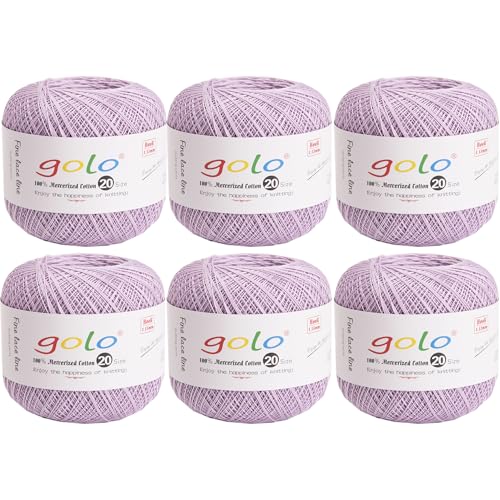 golo Häkelgarn 20 für 6 Bälle handgestricktes Häkelgarn Gewinde häkeln golo Häkelgarn 20 für 6 Bälle handgestricktes Häkelgarn Gewinde häkeln von golo