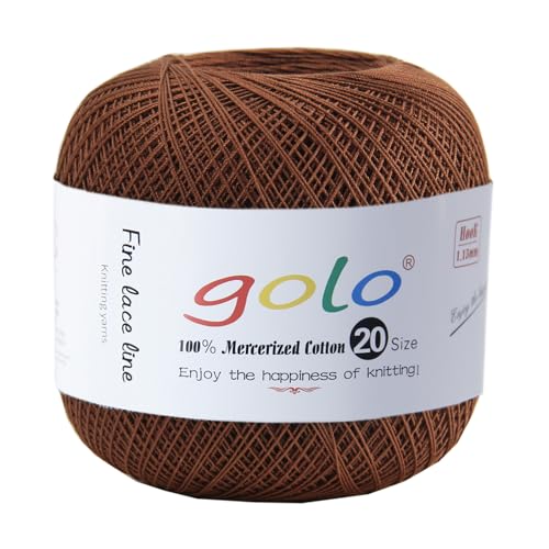 golo Häkelgarn 20 für Handgestricktes Häkelgarn Gewinde Häkeln 209 von golo