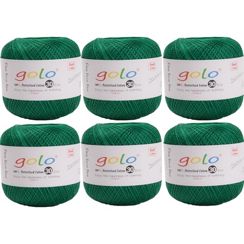 golo Häkelgarn 6 Bälle Stickgarne Garn zum Häkeln für handgestricktes Häkelgarn Gewinde häkeln golo Häkelgarn 6 Bälle Stickgarne Garn zum Häkeln für handgestricktes Häkelgarn Gewinde häkeln von golo