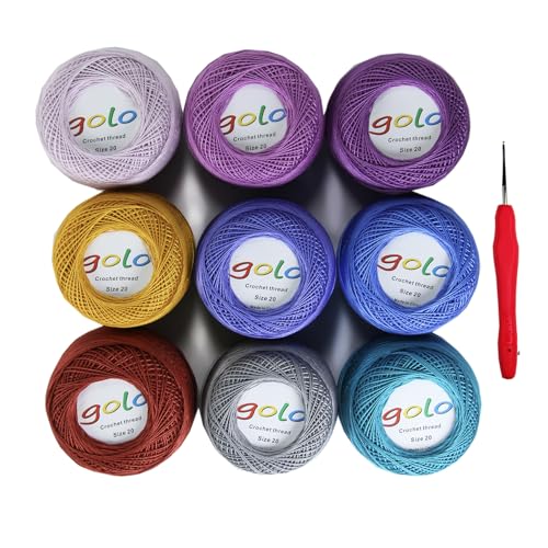 golo Strickgarn Häkelgarn 9 Balls 10g für handgestricktes Häkelgarn Gewinde häkeln golo Strickgarn Häkelgarn 9 Balls 10g für handgestricktes Häkelgarn Gewinde häkeln von golo