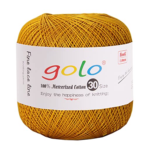 golo Häkelgarn Größe 30 Garn zum Handstricken Golden Yanr 603 golo Häkelgarn Größe 30 Garn zum Handstricken Golden Yanr 603 von golo