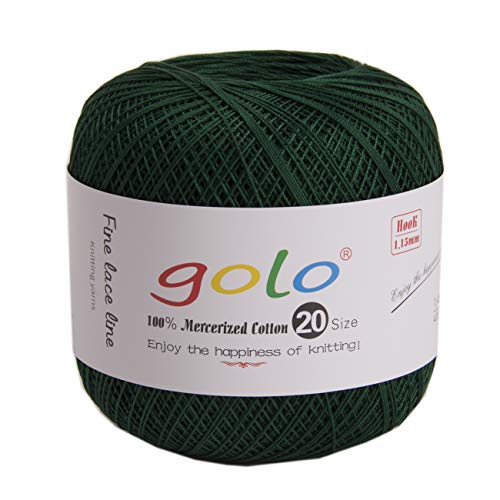 golo Häkelgarn zum Handstricken, Größe 20, Tatting-Garn golo Häkelgarn zum Handstricken, Größe 20, Tatting-Garn von golo
