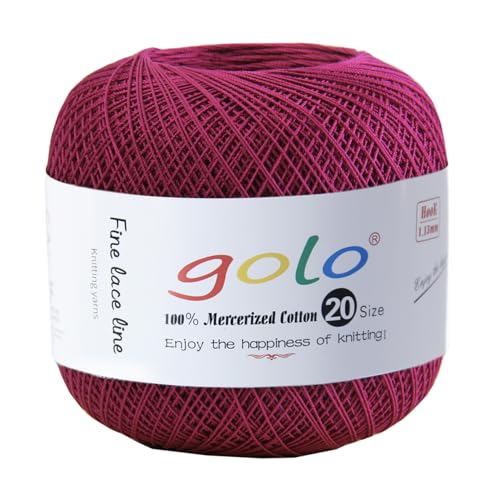 golo Häkelgarn 20 für Handgestricktes Häkelgarn Gewinde Häkeln 213 von golo