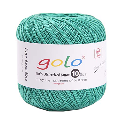 golo Strickgarn Häkelgarn Größe 10 für handgestricktes Häkelgarn Kleines Grün 198 golo Strickgarn Häkelgarn Größe 10 für handgestricktes Häkelgarn Kleines Grün 198 von golo