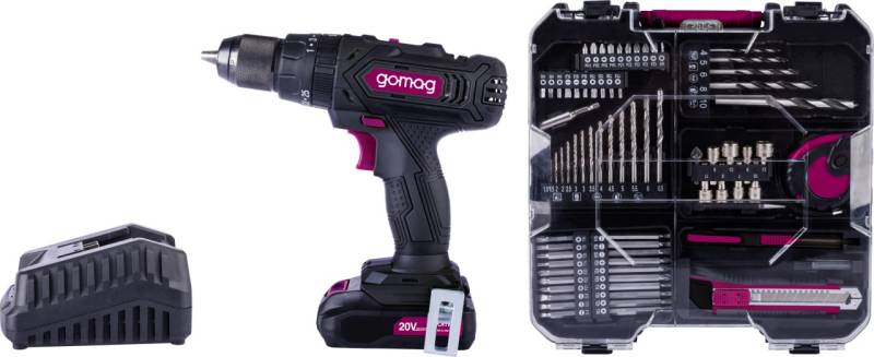 Gomag Akku-Schlagbohrschrauber-Set GO-CSK74/1 20 V Mobile Werkstatt Akku & Ladegerät Gomag Akku-Schlagbohrschrauber-Set GO-CSK74/1 20 V Mobile Werkstatt Akku & Ladegerät von gomag