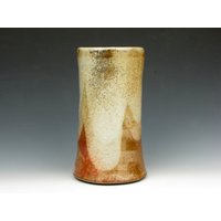 Blumenvase - Gold Luster Shino Glänzend Keramik 16, 5 X 10 cm Goneaway Pottery | V1676 von goneawaypottery