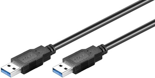 10er Set USB 3.0 Kabel A Stecker (M) - A Stecker (M) 3m schwarz von goobay