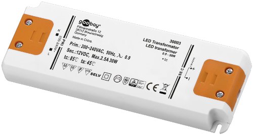 Goobay 3er Set LED-Transformator SELV Class II DC-Betrieb 12 Volt 0,5-30 Watt Slim Goobay 3er Set LED-Transformator SELV Class II DC-Betrieb 12 Volt 0,5-30 Watt Slim von goobay