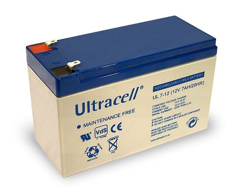 goobay 5er Set Blei-Akku (Ultracell) 12 V, 7 Ah (Faston 187-4,8mm) von goobay