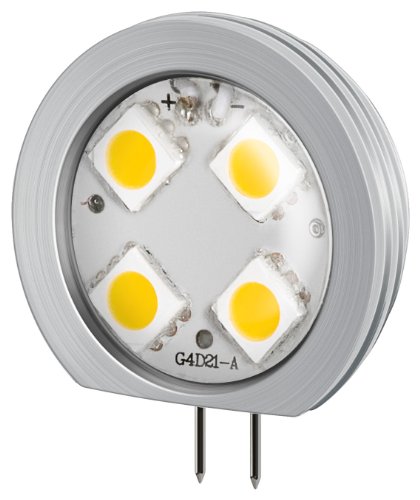 5er Set LED Einbaustrahler 2 W, Sockel G4, 95 Lumen, warm-weißes Licht 2800K von goobay