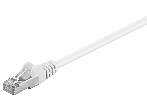 CAT 5e Netzwerkkabel, F/UTP 2xRJ45 Stecker Gesamtschirmung: Folie CAT 5-0500 F/UTP WEISS 5m von goobay