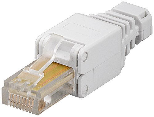 GOOBAY RJ45 CAT 5e UTP ohne Werkzeug AWG, 24-26, Weiß, 3 Stück von goobay