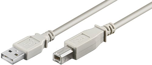 10er Set USB Kabel (A-Stecker auf B-Stecker) grau 3m von goobay