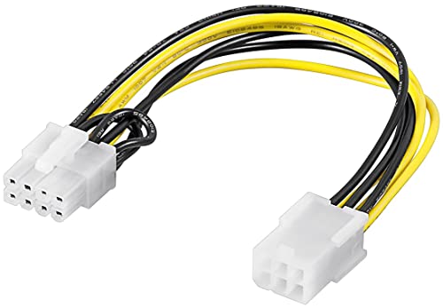 Goobay 31635 Internes PC-Stromkabel PCI Express 6-pin Buchse auf PCI Express 8-pin Buchse von goobay