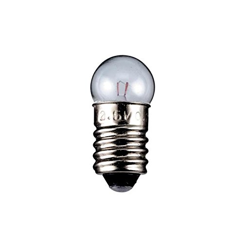Goobay Glühbirnen, kugelförmig, 3 W, E10-Fassung, 12 V (DC), 200 mA, 24 mm, 5 Stück von goobay