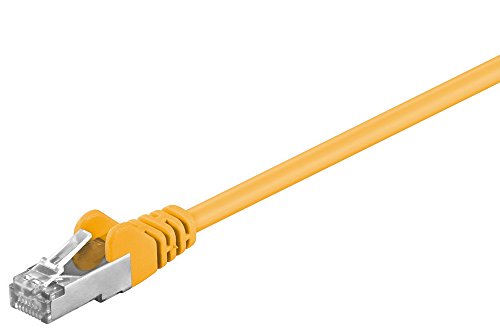 Goobay 60169 CAT 5e Patchkabel, F/UTP, Gelb, CCA Kupfergemisch von goobay