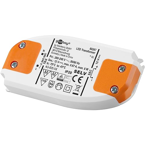 LED Slim-Transformator 12V DC 0,5-8W, IP20, Trafo von goobay