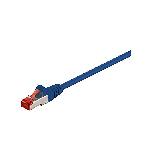 Goobay 68276 CAT 6 Patchkabel, S/FTP (PiMF), Blau von goobay