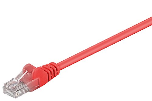 Goobay 68421 CAT 6 Verbindungskabel, U/UTP, Rot, 5 m Kabellänge von goobay