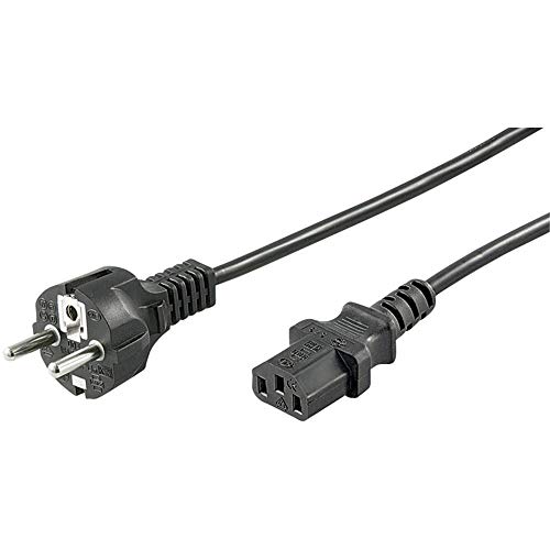 Goobay 68605 Kaltgeräte Anschlusskabel, 1, 5 m, Schwarz von goobay