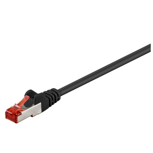 Goobay 68695 CAT 6 Patchkabel, S/FTP (PiMF), Schwarz von goobay