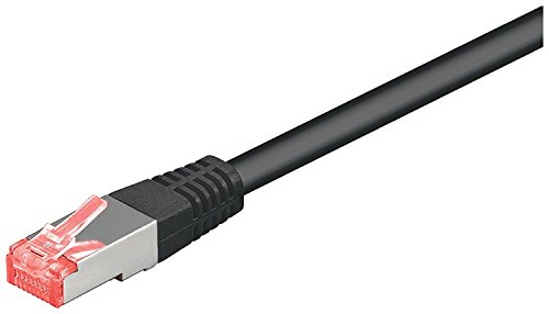 Goobay 68695 CAT 6 Patchkabel, S/FTP (PiMF), Schwarz von goobay
