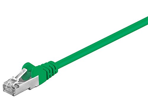 Goobay 69047 CAT 5e Patchkabel, SF/UTP, Grün, CCA Kupfergemisch von goobay