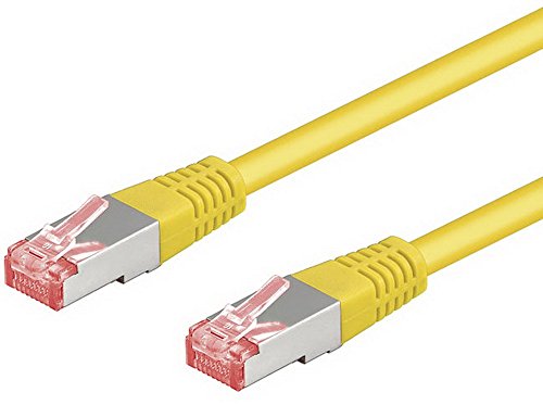 Goobay 69305 CAT 6 Patchkabel, S/FTP (PiMF), Gelb von goobay