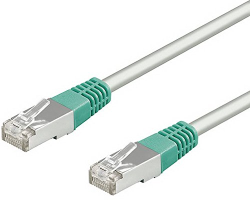 Goobay 69457 CAT 6 Crossover-Patchkabel, S/FTP (PiMF), Grau, Grün von goobay