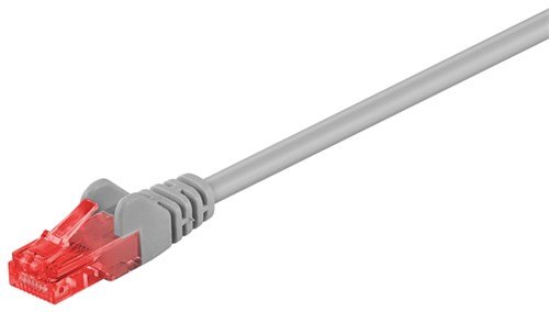 Goobay 72578 CAT 6 U/UTP Verbindungskabel grau - CCA Kupfermischung von goobay