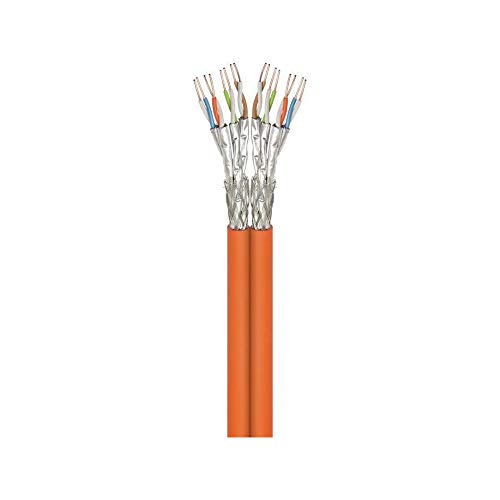 Goobay 91892 CAT 7A Duplex-Netzwerkkabel, S/FTP (PiMF), 500m Schwarz von goobay