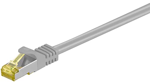 Goobay 92636 Lan Kabel 0,5meter doppelt geschirmt S-FTP - Netzwerkkabel CAT 7 Kabel 0,5m - LAN Kabel CAT 7 mit 10 Gigabit - RJ-45 Stecker - Grau Goobay 92636 Lan Kabel 0,5meter doppelt geschirmt S-FTP - Netzwerkkabel CAT 7 Kabel 0,5m - LAN Kabel CAT 7 mit 10 Gigabit - RJ-45 Stecker - Grau von goobay