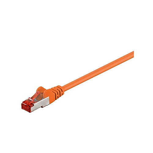 Goobay 93476 CAT 6 Patchkabel, S/FTP (PiMF), Orange von goobay