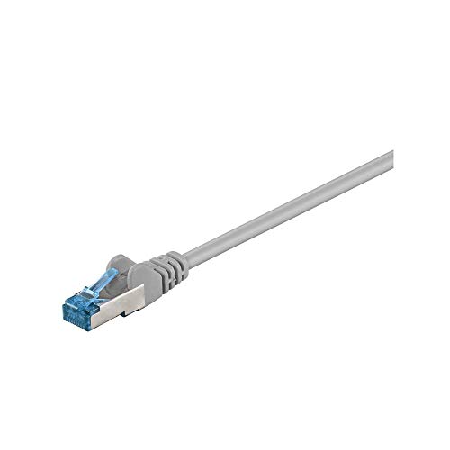 Goobay 93741 RJ45 Patchkabel CAT 6A S/FTP PiMF / 500 MHz Netzwerkkabel / Kupfer Internetkabel halogenfrei / RJ 45 Stecker / LAN Kabel / Grau / 2m von goobay