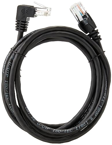 Goobay 94172 Cat 5E Patchkabel 1x 90° gewinkelt, U/UTP, Schwarz von goobay