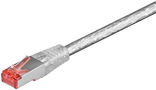 Goobay 94341 CAT 6 Patchkabel, S/FTP (PiMF), Transparent von goobay