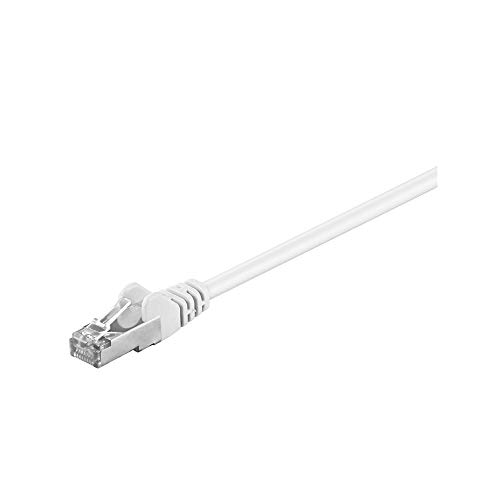 Goobay 95553 CAT 5e Patchkabel, SF/UTP, Weiß von goobay