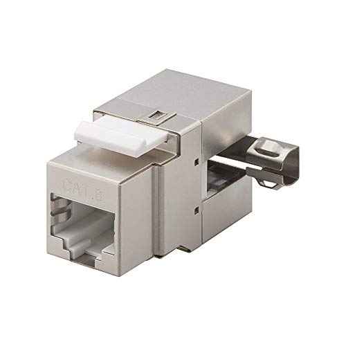 Goobay 95901 Keystone Modul RJ45 Buchse 90 Grad / CAT 6 Netzwerkstecker 250 MHz / STP / Ethernet Buchse 8P8C / LSA Montage / Metallgehäuse Goobay 95901 Keystone Modul RJ45 Buchse 90 Grad / CAT 6 Netzwerkstecker 250 MHz / STP / Ethernet Buchse 8P8C / LSA Montage / Metallgehäuse von goobay