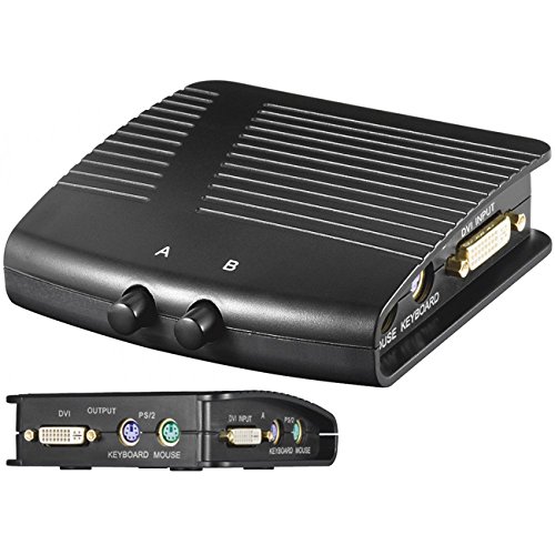 Goobay AVS 28B 2 In/1 Out DVI/KVM Splitter schwarz von goobay
