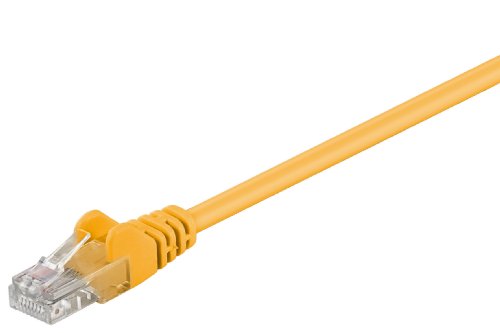 goobay CAT 5e Netzwerkkabel, U/UTP; CAT 5-0050 U/UTP GELB 0.50m von goobay