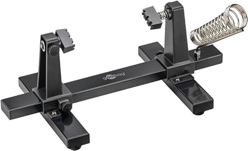 goobay Verstellbarer Leiterplattenhalter mit Lötkolbenständer/Platinenhalter/Robuster Lötständer Zur Befestigung von Platinen & Werkstücken bei Löt- und Bastelarbeiten / 360° Drehung -76559 goobay Verstellbarer Leiterplattenhalter mit Lötkolbenständer/Platinenhalter/Robuster Lötständer Zur Befestigung von Platinen & Werkstücken bei Löt- und Bastelarbeiten / 360° Drehung -76559 von goobay
