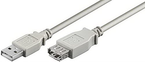 Goobay USB 2.0 Verlängerungskabel (A Stecker auf A Buchse) 1,8m grau/schwarz von goobay