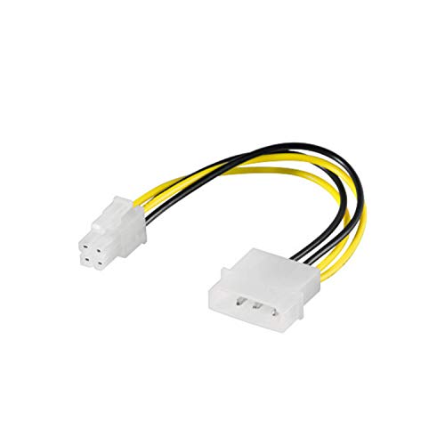 Internes Stromkabel 13.3cm St. / P4 St. 0,15m von goobay