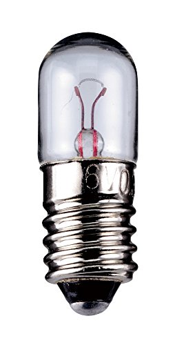 Röhrenlampe Sockel E10 6,3 Volt 2,0 Watt 28 mm ,10er Pack von goobay