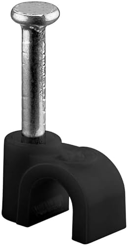 goobay 64677 Kabelschelle 100er Set / Kabelhalterung zur Kabel Befestigung bis zu 4mm Durchmesser / Kabelklemme mit Nagel für Wand, Türrahmen, Ecken und Aufputz / 100 Stück / Schwarz goobay 64677 Kabelschelle 100er Set / Kabelhalterung zur Kabel Befestigung bis zu 4mm Durchmesser / Kabelklemme mit Nagel für Wand, Türrahmen, Ecken und Aufputz / 100 Stück / Schwarz von goobay