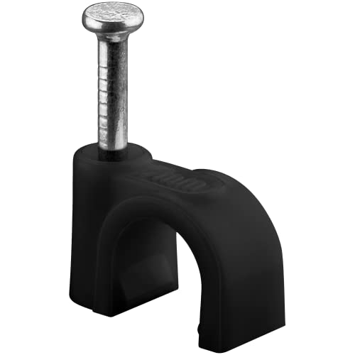 goobay 64680 Kabelschelle 100er Set / Kabelhalterung zur Kabel Befestigung bis zu 7mm Durchmesser / Kabelklemme mit Nagel für Wand, Türrahmen, Ecken und Aufputz / 100 Stück / Schwarz goobay 64680 Kabelschelle 100er Set / Kabelhalterung zur Kabel Befestigung bis zu 7mm Durchmesser / Kabelklemme mit Nagel für Wand, Türrahmen, Ecken und Aufputz / 100 Stück / Schwarz von goobay