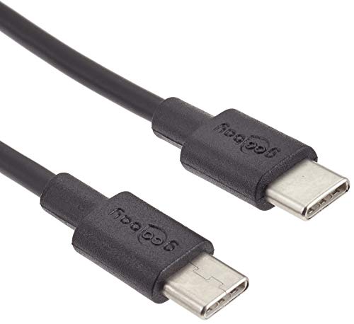 Goobay 66316 USB-C™ Lade- und Synchronisationskabel, 0.5 m, Schwarz - für Geräte mit USB-C™ Anschluss,Schwarz von goobay