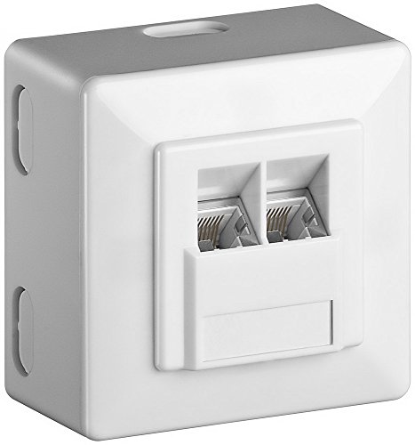 goobay CAT6- D UNIVERSAL Universaldose 2X RJ45 geschirmt weiß goobay CAT6- D UNIVERSAL Universaldose 2X RJ45 geschirmt weiß von goobay
