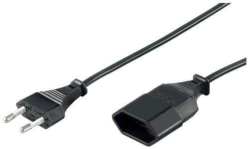 goobay Euro Verlängerungskabel 2m schwarz von goobay